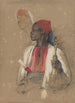 Studie voor de pijpdrager - John Frederick Lewis — weergave van het kunstwerk