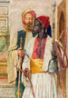 De pijpdrager - John Frederick Lewis — weergave van het kunstwerk
