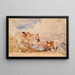 Twee paarden - John Frederick Lewis — ingelijst kunstwerk aan de muur