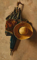 Parapluie, chapeau et sac de tapis - John Frederick Peto — weergave van het kunstwerk