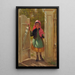 Fille à l'entrée - John George Brown — ingelijst kunstwerk aan de muur