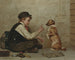 Rester immobile - John George Brown — weergave van het kunstwerk