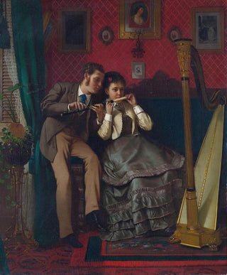 John George Brown - The Music Lesson.webp