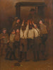 La ruée vers les journaux du soir - John George Brown — weergave van het kunstwerk