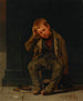 Dit hoekje betaalt niet - John George Brown — weergave van het kunstwerk