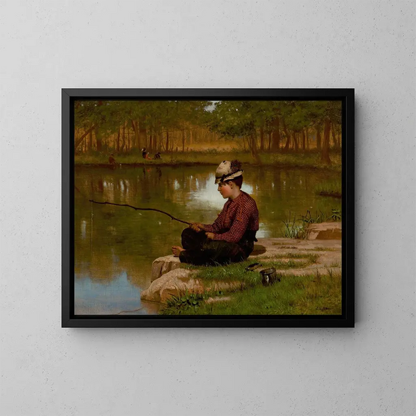 Wachtende op een hapje in Central Park - John George Brown — ingelijst kunstwerk aan de muur