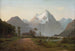 Twee fanfares die een theepot laten koken bij Milford Sound - John Gibb — weergave van het kunstwerk