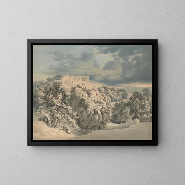 Kasteel van Saint-Donat, Glamorganshire - John Glover — ingelijst kunstwerk aan de muur