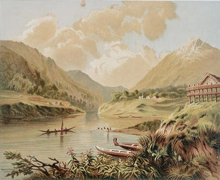 Scène en amont à Wanganui - John Gully — weergave van het kunstwerk
