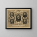 van de vooraanstaande geestelijken van de katholieke hiërarchie van de Verenigde Staten - John H Bufford's Sons — ingelijst kunstwerk aan de muur