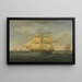 The Snowy Thames in Two Positions Off Harwich - John Harwood — framed artwork on a wall
