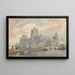 Château sur la côte - John Henderson — framed artwork on a wall