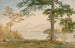 Lac George en herfst - John Henry Hill — weergave van het kunstwerk