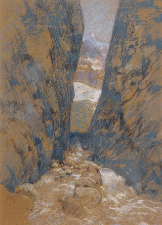 John Henry Twachtman - A Mountain Gorge.webp