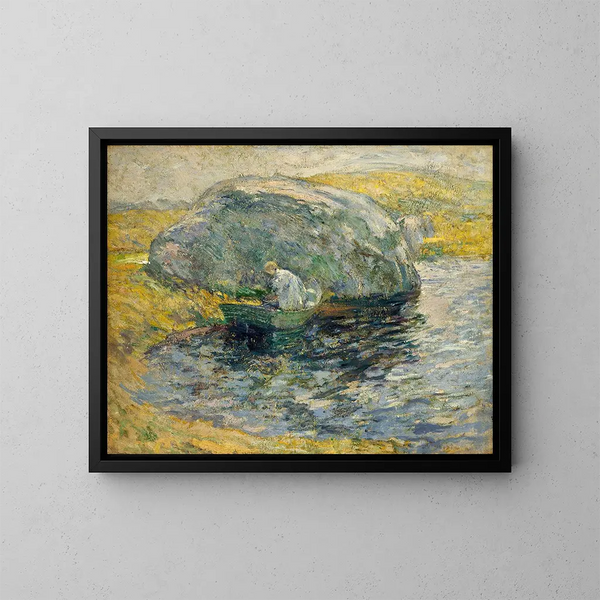 Een zomerdag - John Henry Twachtman — ingelijst kunstwerk aan de muur