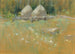 Meules de foin au bord des bois - John Henry Twachtman — weergave van het kunstwerk