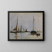 Rustige haven in Nederland - John Henry Twachtman — ingelijst kunstwerk aan de muur
