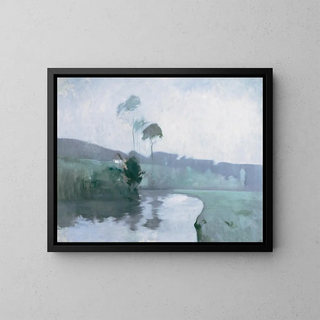 Lente - John Henry Twachtman — ingelijst kunstwerk aan de muur