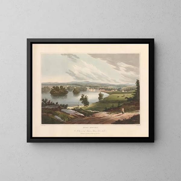 Fort Edward - John Hill — ingelijst kunstwerk aan de muur