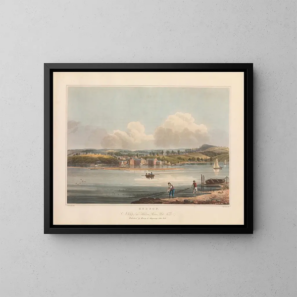 Hudson - John Hill — ingelijst kunstwerk aan de muur