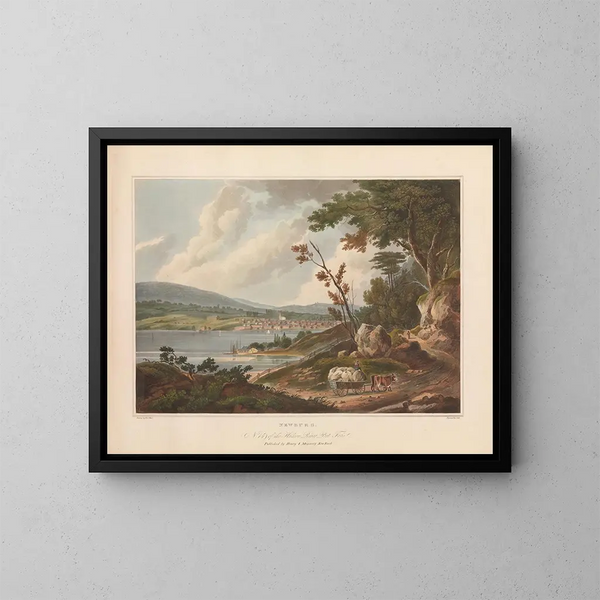 Newburg - John Hill — ingelijst kunstwerk aan de muur