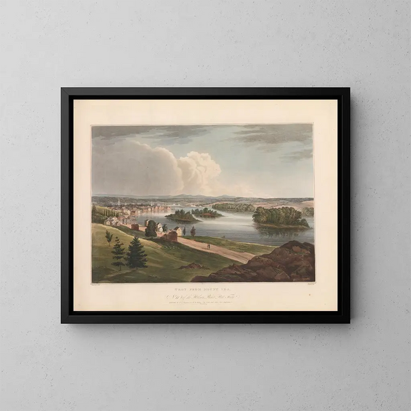 Troje vanaf de berg Ida - John Hill — ingelijst kunstwerk aan de muur