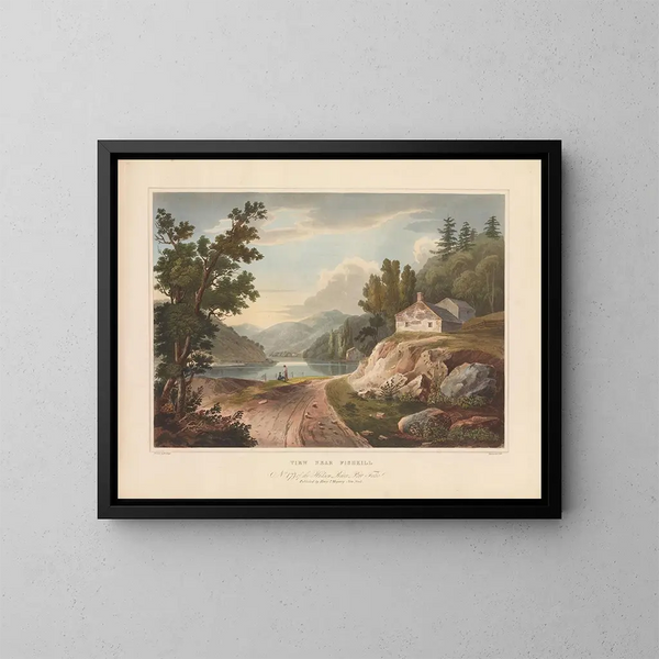 Vue près de Fishkill - John Hill — ingelijst kunstwerk aan de muur