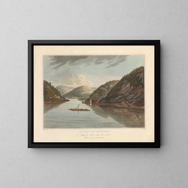 uitzicht bij Fort Montgomery - John Hill — ingelijst kunstwerk aan de muur