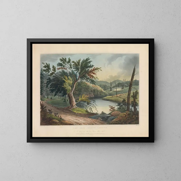 uitzicht bij Jessups Landing - John Hill — ingelijst kunstwerk aan de muur
