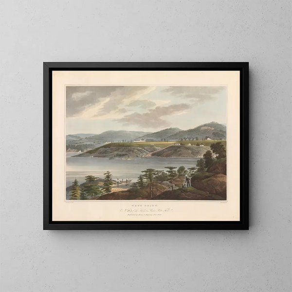 Westelijke uitzicht - John Hill — ingelijst kunstwerk aan de muur