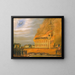 Vuur van de Old South Church, Bath, Maine - John Hilling — ingelijst kunstwerk aan de muur