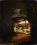 Meis met een konijn - John Hoppner — weergave van het kunstwerk