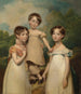 Portret van de kinderen Hughes-Hallett - John Hoppner — weergave van het kunstwerk