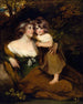 De gravin Darnley en haar dochter Lady Elizabeth Bligh - John Hoppner — weergave van het kunstwerk
