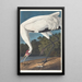 Witte kraan - John James Audubon — ingelijst kunstwerk aan de muur