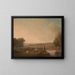 Een uitzicht op Theobalds Park, Hertfordshire - John James Chalon — ingelijst kunstwerk aan de muur