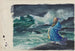 Een rishi die een storm ontketent - John La Farge — weergave van het kunstwerk