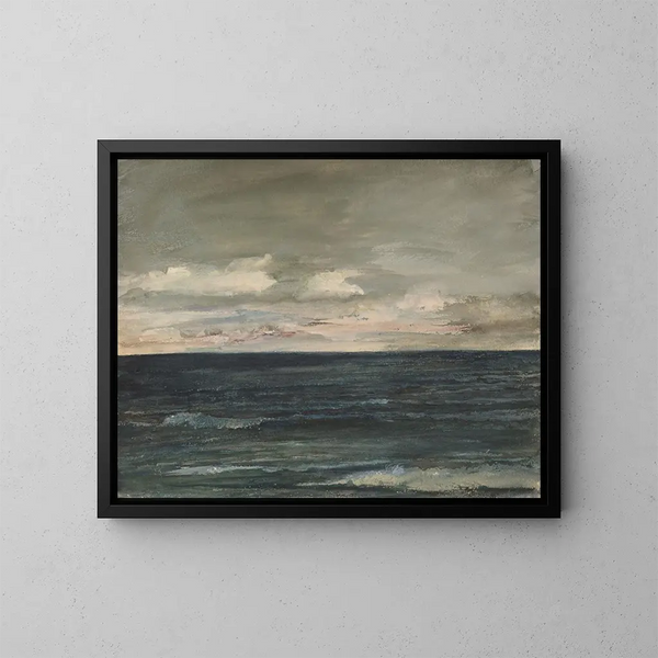 Studie van de les over de kust van Jersey - John La Farge — ingelijst kunstwerk aan de muur
