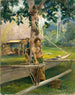 Portret van Faase le Taupo of Officiële Maagd van de Baai van Fagaloa en haar Samoa Duenna - John La Farge — weergave van het kunstwerk