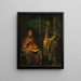 van Nicodemus' bezoek aan Christus - John La Farge — ingelijst kunstwerk aan de muur