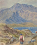 Landschap met bergwandelaars - John Leech — weergave van het kunstwerk