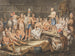 Tentoonstelling van de indiaanse ceremoniële rituelen in het Olympisch theater van Philadelphia - John Lewis Krimmel — weergave van het kunstwerk