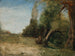 Allée d'orme avec le ruisseau de Bayswater à côté - John Linnell — weergave van het kunstwerk