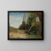 Allée d'orme avec le ruisseau de Bayswater à côté - John Linnell — ingelijst kunstwerk aan de muur