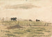 Paarden in een paddock - John Linnell — weergave van het kunstwerk