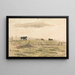 Paarden in een paddock - John Linnell — ingelijst kunstwerk aan de muur