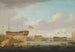 Jour de lancement au quai des Indes orientales Blackwall sur la Tamise - John Lynn — weergave van het kunstwerk