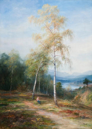 John MacWhirter - By a silver birch.webp