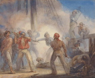 Piraten - John Massey Wright — weergave van het kunstwerk