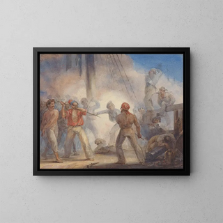 Piraten - John Massey Wright — ingelijst kunstwerk aan de muur